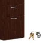 HON -MOD 15Wx20Dx28H b/b/f support Ped. Traditional Mahogany - Image 4