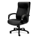 HON/BASYX - High-Back SEATING -Big/Tall- W/A - Leather/Black - Image 2